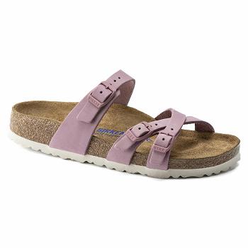 Franca Birkenstock Soft Footbed Nubuck Kozene Damske Nachový | SK 87RVD